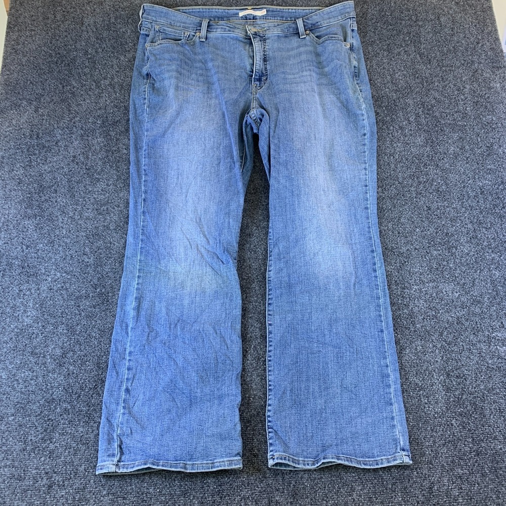 Levi's 415 Classic Bootcut Jeans Womens 22W Blue Good Stretch Denim